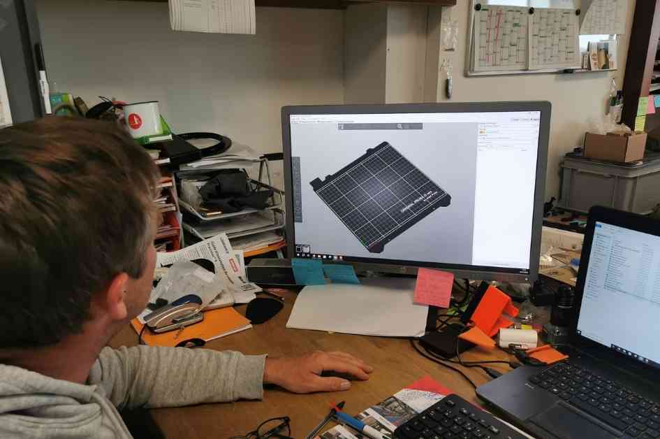 modélisation à l'imprimante 3D par Florian Giffrain boat captain de l'IMOCA MACSF