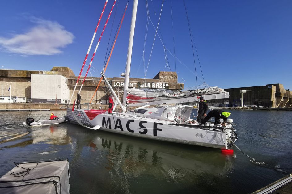 Transat Jacques Vabre : l’IMOCA MACSF repart après une escale technique à Lorient